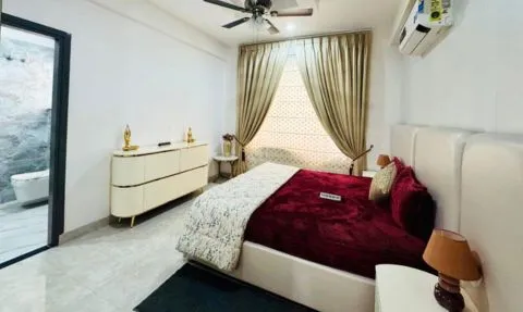 Bedroom, Aman Green 1, 2/3 BHK Furnished Flat, Rs. 32.90 Lacs, 100-150 Gaj, Sector 125 - Kharar, Kharar- Chandigarh Highway, NH-21, Kharar, Mohali