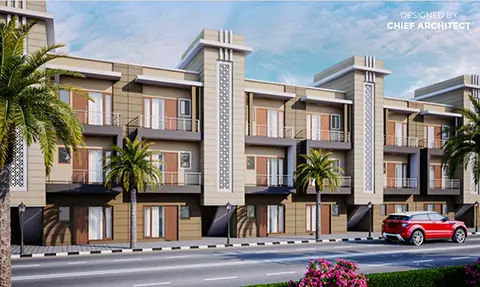 Society, BJBF Residency, 2 BHK Furnished Flat, Rs. 29.90 Lacs, 100 Gaj, Sector 127, Shivalik City, Near Chidren Park - Kharar, Mohali 