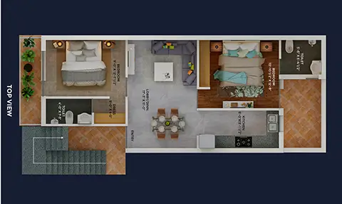 Construction-Plan, BJBF Residency, 2 BHK Furnished Flat, Rs. 29.90 Lacs, 100 Gaj, Sector 127, Shivalik City, Near Chidren Park - Kharar, Mohali 