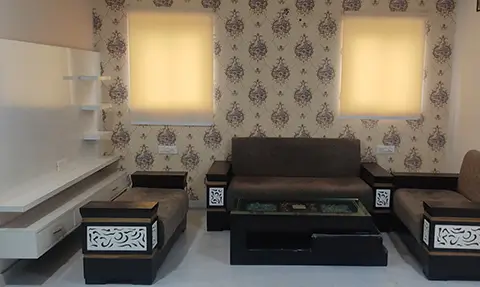Living-Room-2, Leaf Berry, 3 BHK Furnished Flat, Rs. 35.90 Lacs, 125 Gaj, Sector 127, Adjoining Gillco Velly - Kharar, Mohali