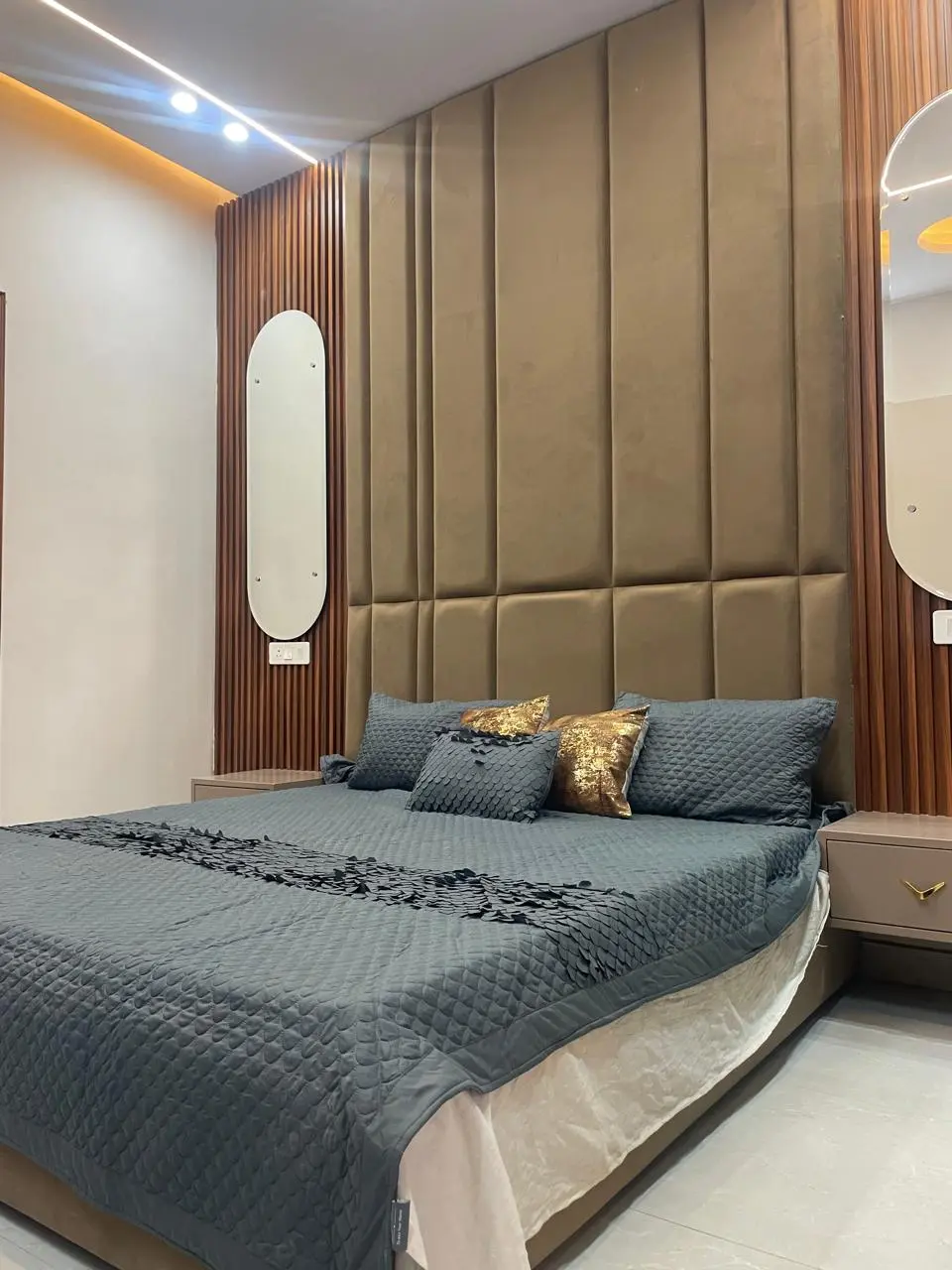 Bedroom, Aman Floors 2 BHK Furnished Flat, Rs. 00.90 Lacs, 100-150 Gaj,Kharar Kurali Road, Kharar, Mohali