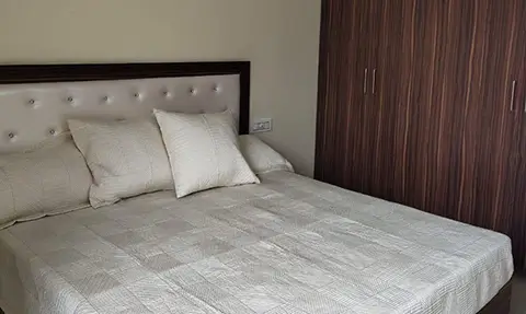 Bedroom, Aman Green 1, 3 BHK Furnished Flat, Rs. 32.90 Lacs, 100-150 Gaj, Sector 125 - Kharar, Kharar- Chandigarh Highway, NH-21, Kharar, Mohali