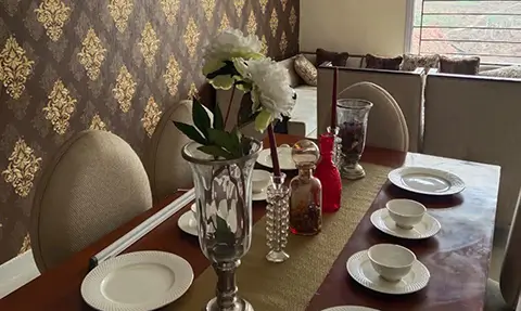 Dinning Area, Aman Green 1, 3 BHK Furnished Flat, Rs. 32.90 Lacs, 100-150 Gaj, Sector 125 - Kharar, Kharar- Chandigarh Highway, NH-21, Kharar, Mohali