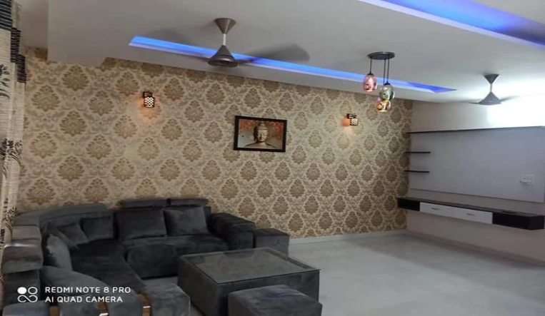 Living-Room, Aman Green 2, 2 BHK Furnished Flat, Rs. 36.90 Lacs, 110 Gaj, Landran Road, On Road Project, Kharar, Landran, Mohali