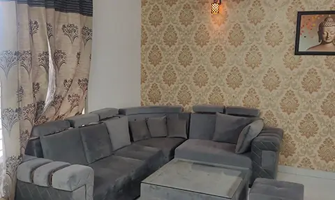 Living-Room-2, Aman Green 2, 2 BHK Furnished Flat, Rs. 36.90 Lacs, 110 Gaj, Landran Road, On Road Project, Kharar, Landran, Mohali