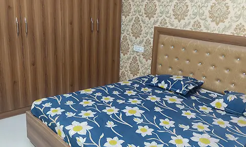 Bedroom-2, Aman Green 2, 2 BHK Furnished Flat, Rs. 36.90 Lacs, 110 Gaj, Landran Road, On Road Project, Kharar, Landran, Mohali